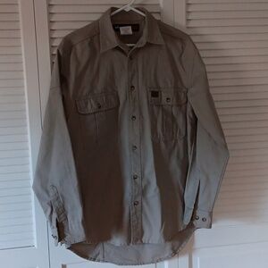 Wrangler heavy-duty cotton button-down shirt